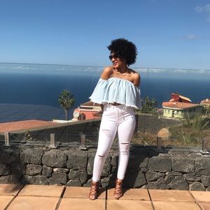 Topshop Jamie white jeans